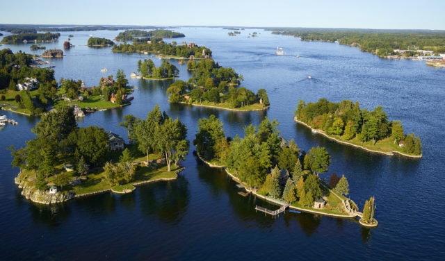 Thousand Islands Located along the St. Lawrence River.